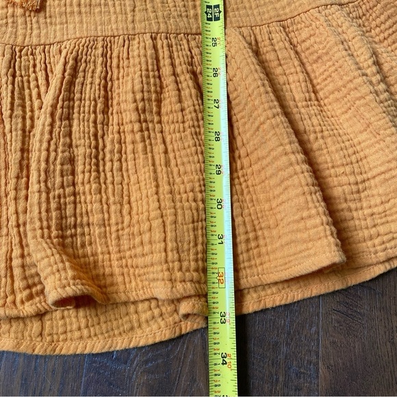 Anthropologie Eri + Ali Yellow Ruffled Tiered Angelica Tunic Sundress SZ XS - Picture 9 of 11